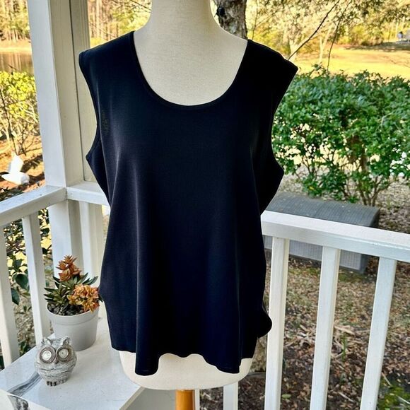 Ming Wang Black Stretch Tank - Picture 1 of 5